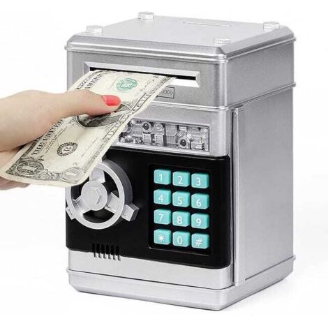 Tirelire Electronique ATM Coffre-Fort avec Code pour Enfants,Argent