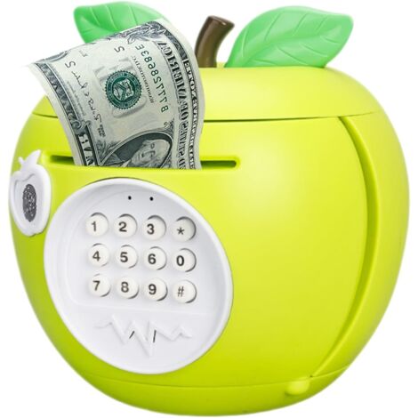 Tirelire électronique en forme de fruit pour enfants, coffre-fort avec mot de passe Tirelire sécurisée pour enfants, pour l'école, un anniversaire, une chambre d'enfant, un salon, une table de