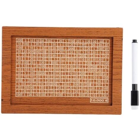 Tirelire en bois Cash Vault - Boîte à billets en bois portable - Idéale pour les amis
