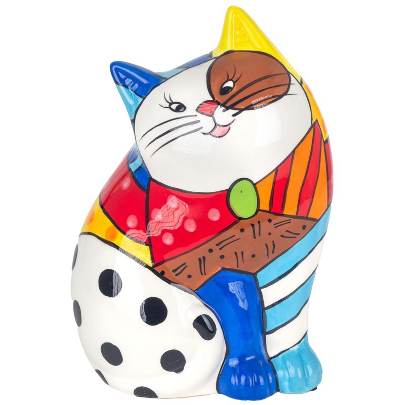 Signes Grimalt Figures de figure de chat Animaux animaux Hucha en forme de chat 15x20x30cm 28604