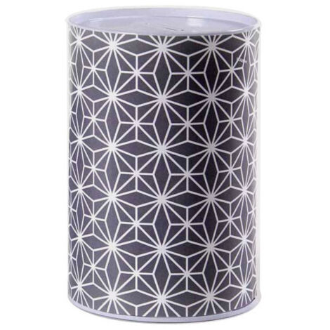 Tirelire en métal pailleté très pratique, 13,5 cm de haut et 15 cm de haut.