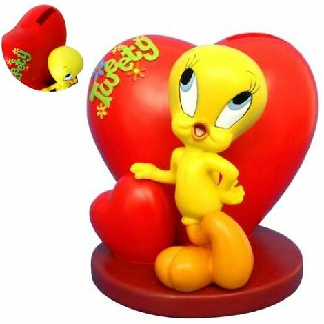 Tirelire en résine Titi coeur