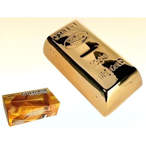 Tirelire - Lingot d'or - Plastique - Rectangulaire - Contemporain - Design