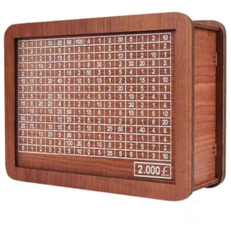 Tirelire pour adultes et enfants, boîte à monnaie réutilisable avec cible de comptage, B--