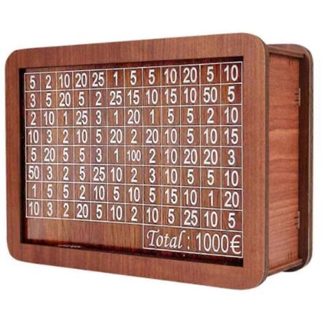 Tirelire pour enfant adulte, avec compteur, boîte à économies, 1000--