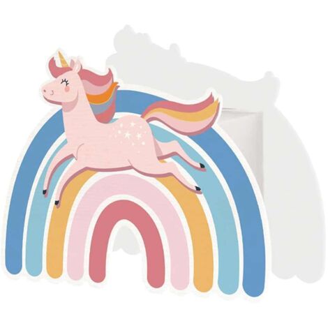 Tirelire pour enfant licorne et arc-en-ciel