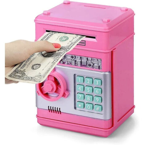 Tirelire pour filles de 3 à 12 ans Coffre-fort protégé par mot de passe pour filles Tirelire électronique pour enfants xh