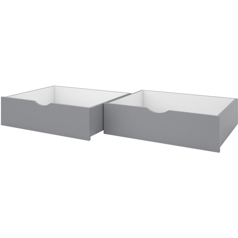 Tiroir à roulettes Bali, Gris, 78x61.8cm Lot de 2, Vitalispa