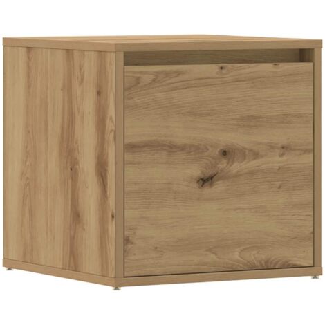 Tiroir boîte chêne artisanal 40,5x40x40 cm bois d'ingénierie CFW541960