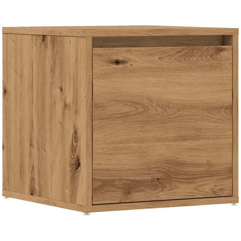 Tiroir boîte chêne artisanal 40,5x40x40 cm bois d'ingénierie Vidaxl