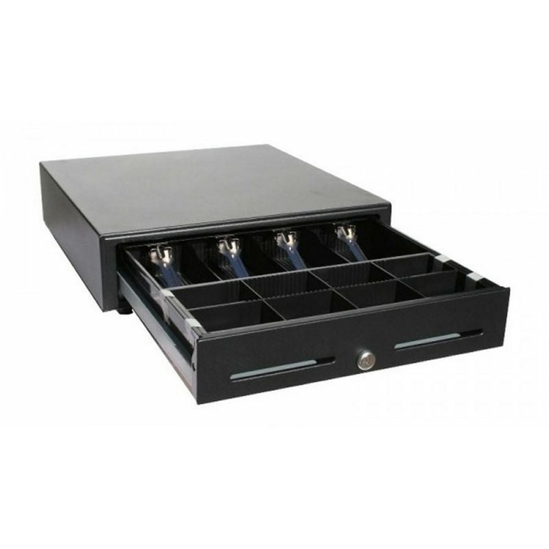 Tiroir-caisse hs-410/ manuel et automatique/ noir