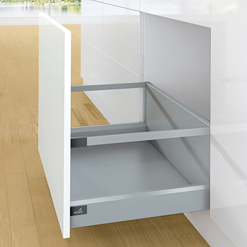 Tiroir casserolier en kit - hauteur 94 (282 mm avec bandeaux) - Décor : Champagne - Longueur : 350 mm Hettich