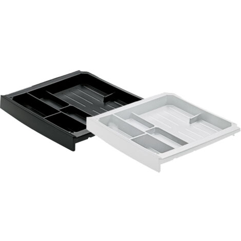 Tiroir compact smartray plastique - Décor : Blanc - Hauteur : 60 mm - Push : Oui - HETTICH