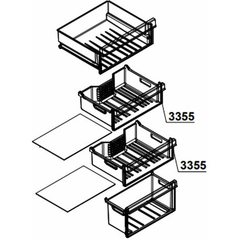 Cassetto Freezer Beko Sparefixd Per Il Pannello Frontale Del - Foto 4