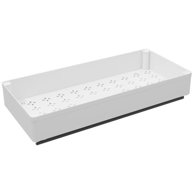 Tiroir Coulissant Cuisine, 40x18x7cm Organisateur d'armoire de Cuisine Extensible Tiroir Télescopique en abs Organiseur Coulissant à Partir pour