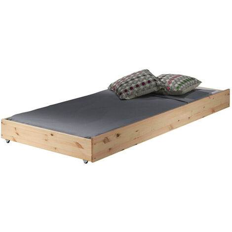 Tiroir de lit 90x195 cm pin massif clair Pino