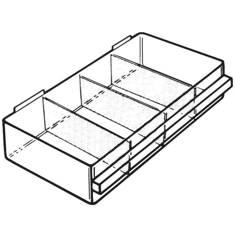 Raaco - Type de tiroir de remplacement Typ e H64xB279xT153 mm