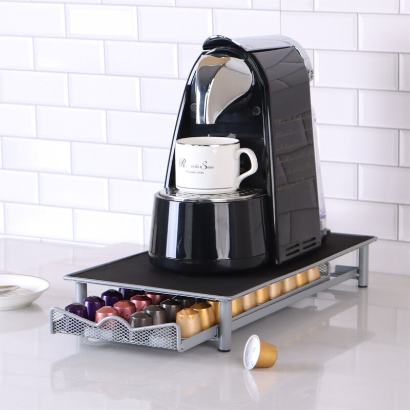 Tiroir de stockage de capsules, porte-capsules de café, capacité de 44 capsules, porte-capsules de cuisine