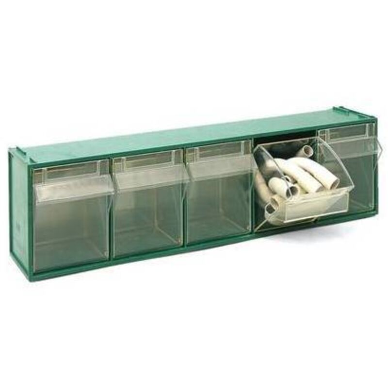COMMODE EMPILABLE EN PP FOX 103 - MM 600x135x H.164 Dimensions : Vert LxPxH mm 600x135x164