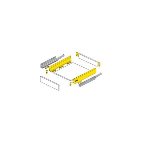 Tiroir InnoTech Atira kit jaune hauteur54 470mm blanc - HETTICH