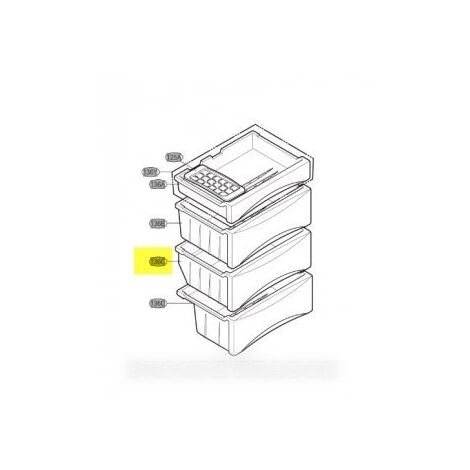 Tiroir intermédiaire pour Réfrigérateur LG AJP72975201