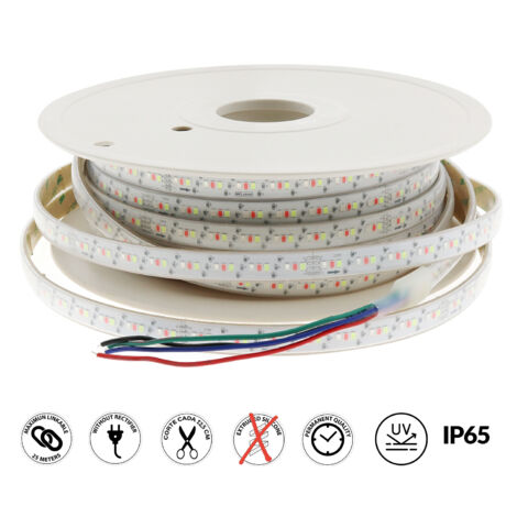 Tiroir LED 220VAC SMD2835 Bergame 13W/m IP65 RGB - 25 mètres RGB - Ledme - LM2334