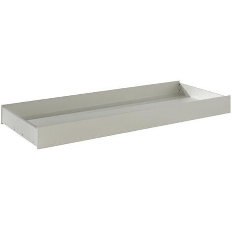 Tiroir lit bois hêtre blanc mat London 90x190cm