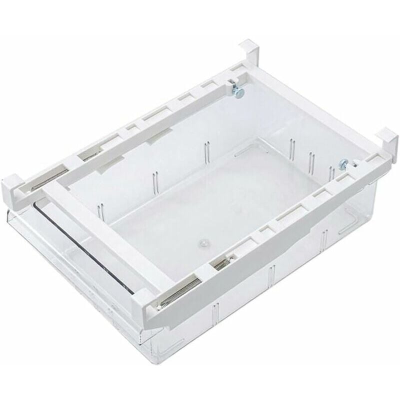 Tiroir pour refrigerateur, support rétractable d'étagère de réfrigérateur avec la partition, adapté pour la partition de réfrigérateur de 30-44 cm