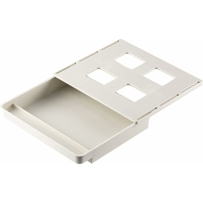 Fei Yu - Tiroir sous la table Organiseur de bureau(Gris,L)