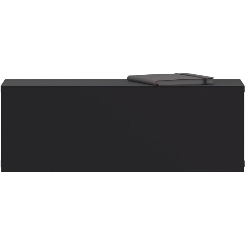 Idimex - Tiroir suspendu thala, en bois - Noir