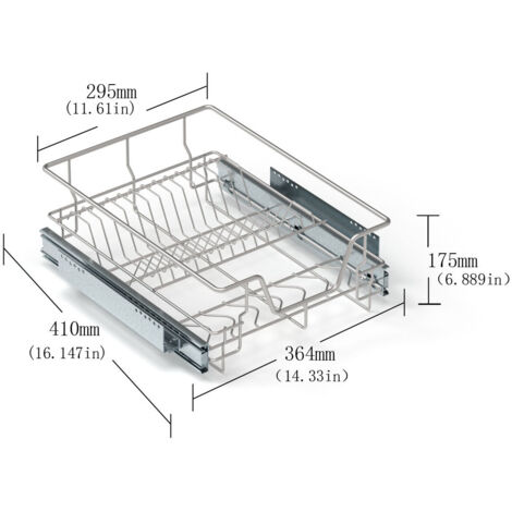Organisateur De Lavabo Cuisine Et Salle De Bain - Étagère Coulissante Tiroirs Transparents Empilables