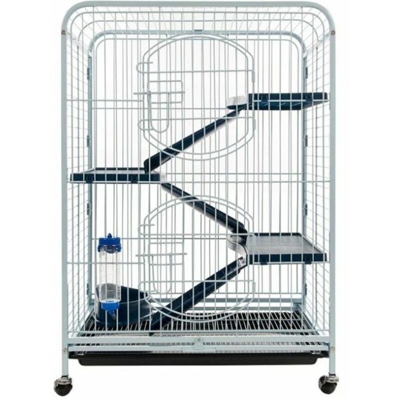 Gabbia Tyrol 205594 Roditori Con Ruote Plastica 64 X 44 X 93 Cm