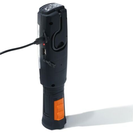 TIROSS - Lampe de Working LED mit Batterie, mit Magnet + Haken COB 3 W + 6 LEDs