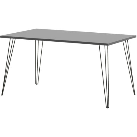 Tisch 140x80 cm hellgrau FRISCO-80