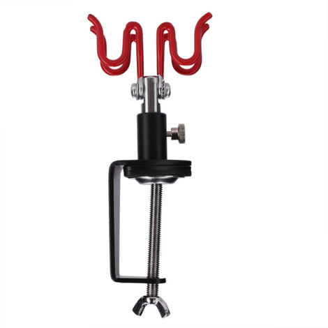 Tisch-Airbrush-Ständer – Bietet Platz für 2 Airbrushes, mit Klemmbefestigung für Modellbau und Bastelarbeiten