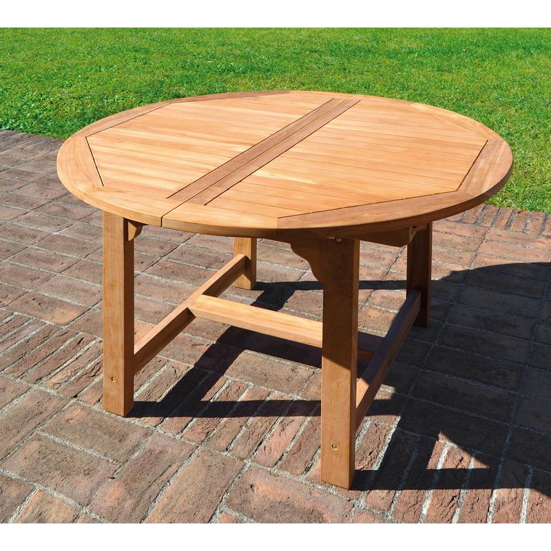 Tisch Capraia ausziehbar 120x120 cm aus Teakholz | Holz ...