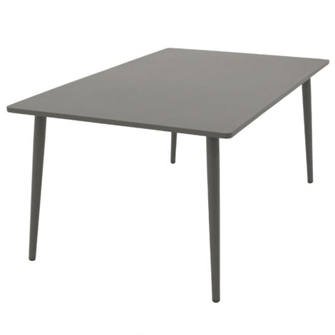 Tisch DENVER 100x160cm, Metall grau