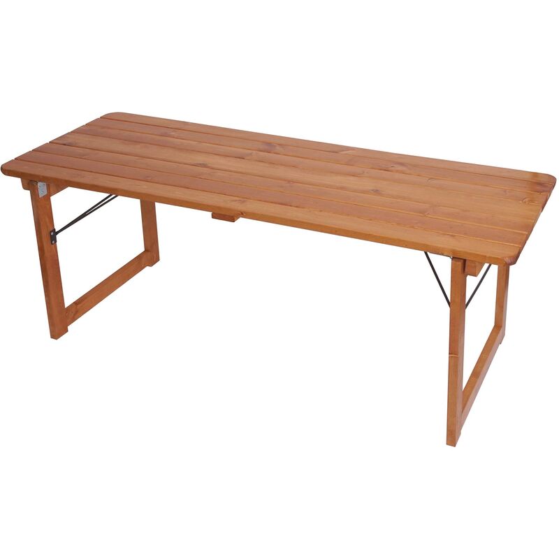 Tisch 945, Biertisch für Biertischgarnitur Gartentisch, Gastronomie-Qualität, klappbar Holz lackiert, 180x68cm - HHG