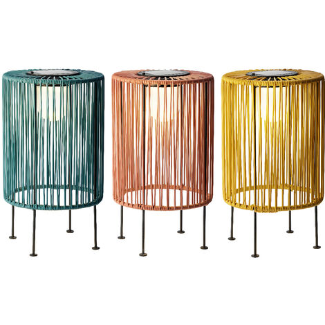Tisch-Solarlampe aus Eisen