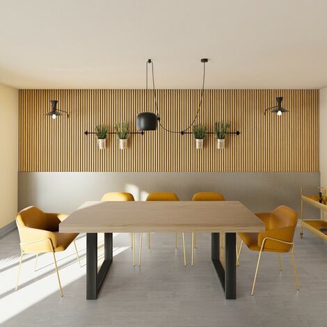 Tisch TIVOLI / Eiche gebleicht 200cm/ 200x90x77