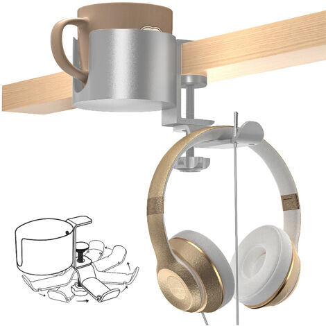 Tischbecherhalter mit Kopfhörerhaken