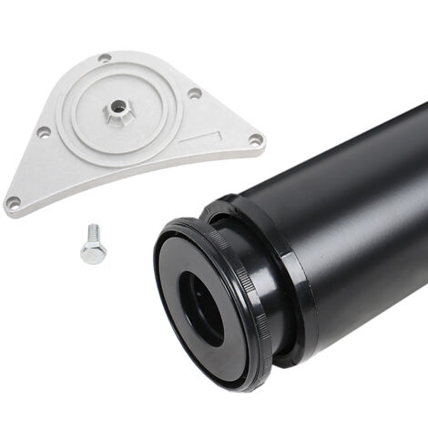 Tischbein 80mm Durchmesser Höhe 1100 mm in Schwarz Tischfuß Möbelfuss aus Metall