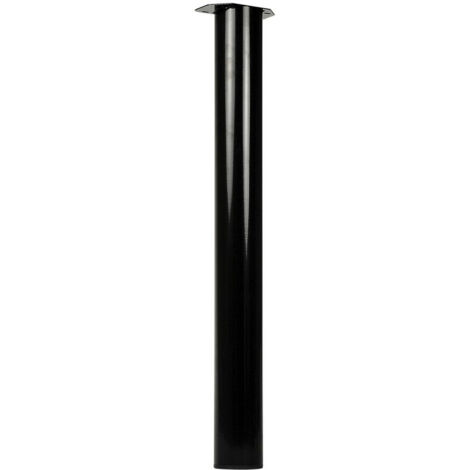 Tischbein Schwarz rund Stahl 720 mm - Pro Stück