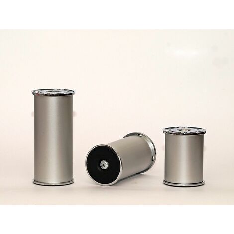 Tischbeine Tischbein Möbelfuss Silber diverse Höhen 70mm Sesselfuß Couchfuß