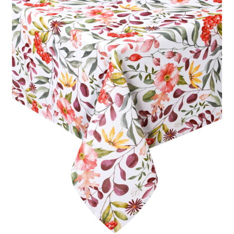 Tischdecke 140x220 Blumen Floral Frühling