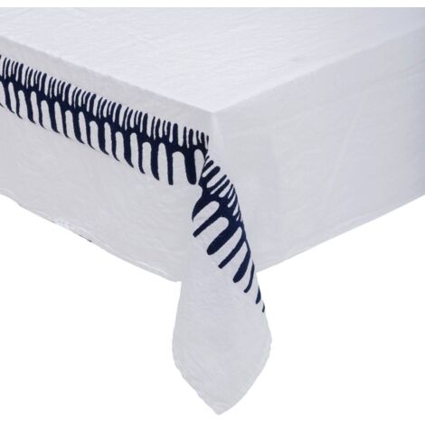 Tischdecke MIT Stickerei Lizandro, Baumwolle und Leinen