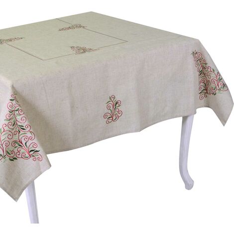 Tischdecke Stil 11 beige cm140x320
