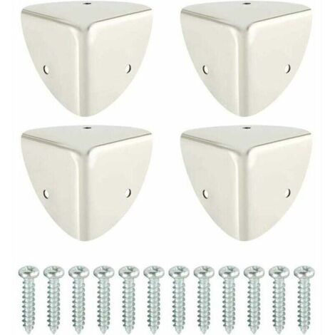 Tischeckenschutz, rostfreier Metall-Eckenschutz, Kinder- und Babysicherheit, stoßfester Schutz und Dekoration für scharfe Tische und Möbel, 4 Stück, Mattschwarz, EBJ039B-4P, von DEBUNS