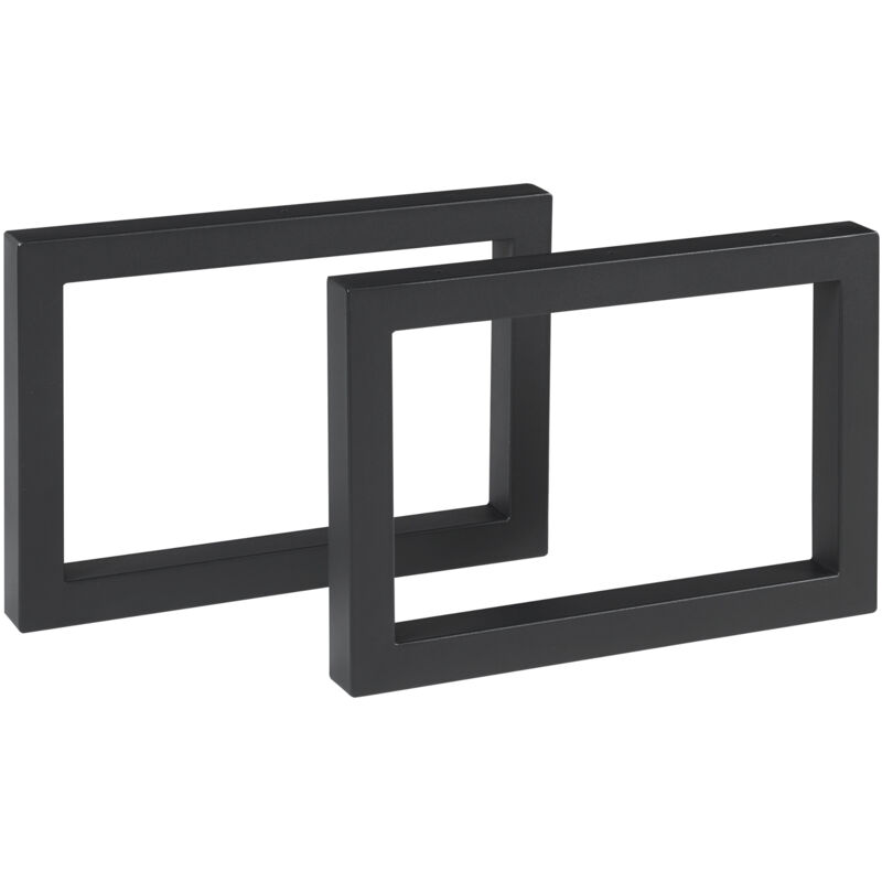 Tischgestell 2er Set Lunderskov 35x50cm Schwarz [en.casa]