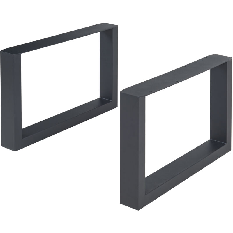 Tischgestell 2er Set Makers Stahl 40x64 Cm Schwarz [en.casa]